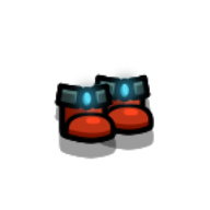 Red Lunar Robe Boots