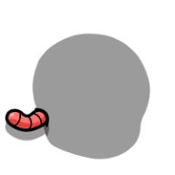 Emberwake Crimson Worm Pendant